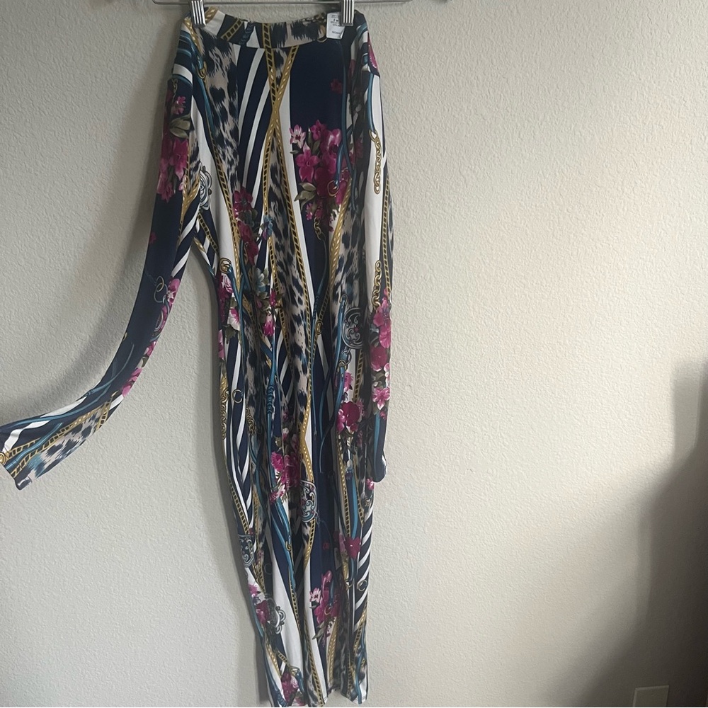 Long sleeve full length dress